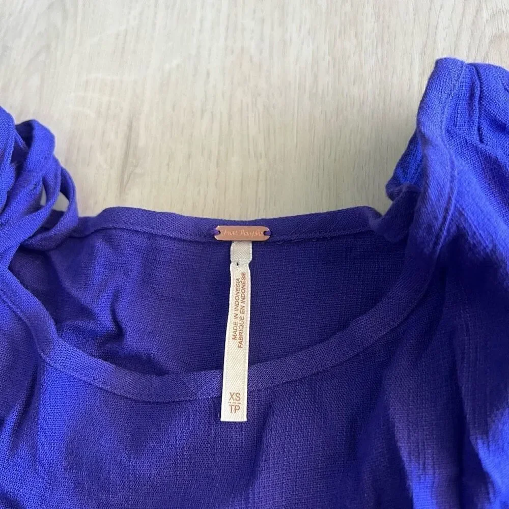 Free People Violet Long-sleeve Mini Dress size xs